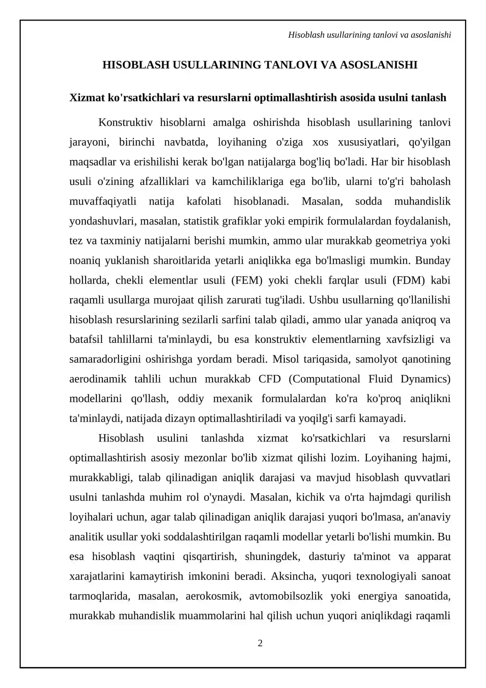 Konstruktiv hisoblarni amalga oshirish va yozish 4