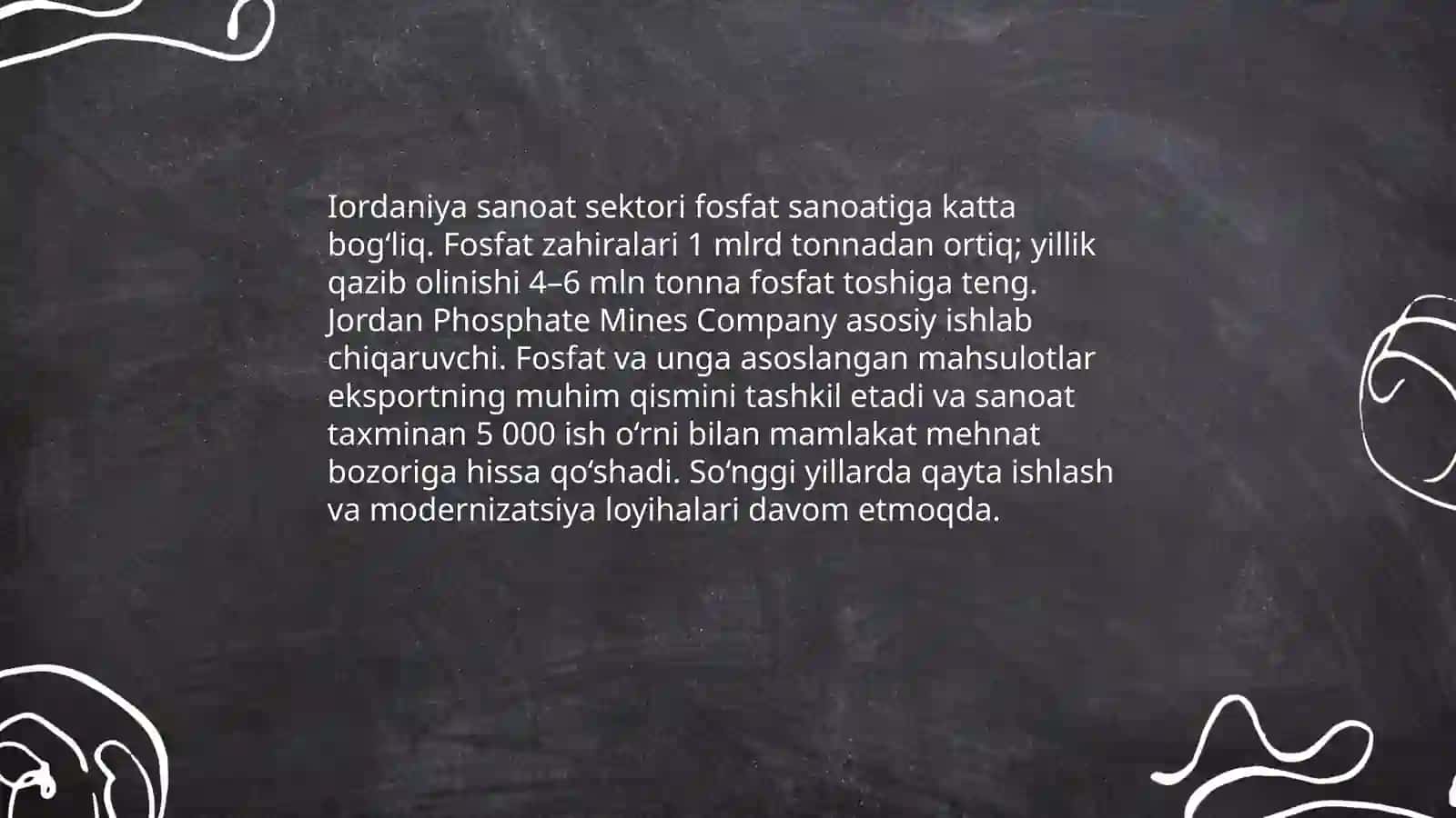 Iordaniya iqtisodiyoti 4
