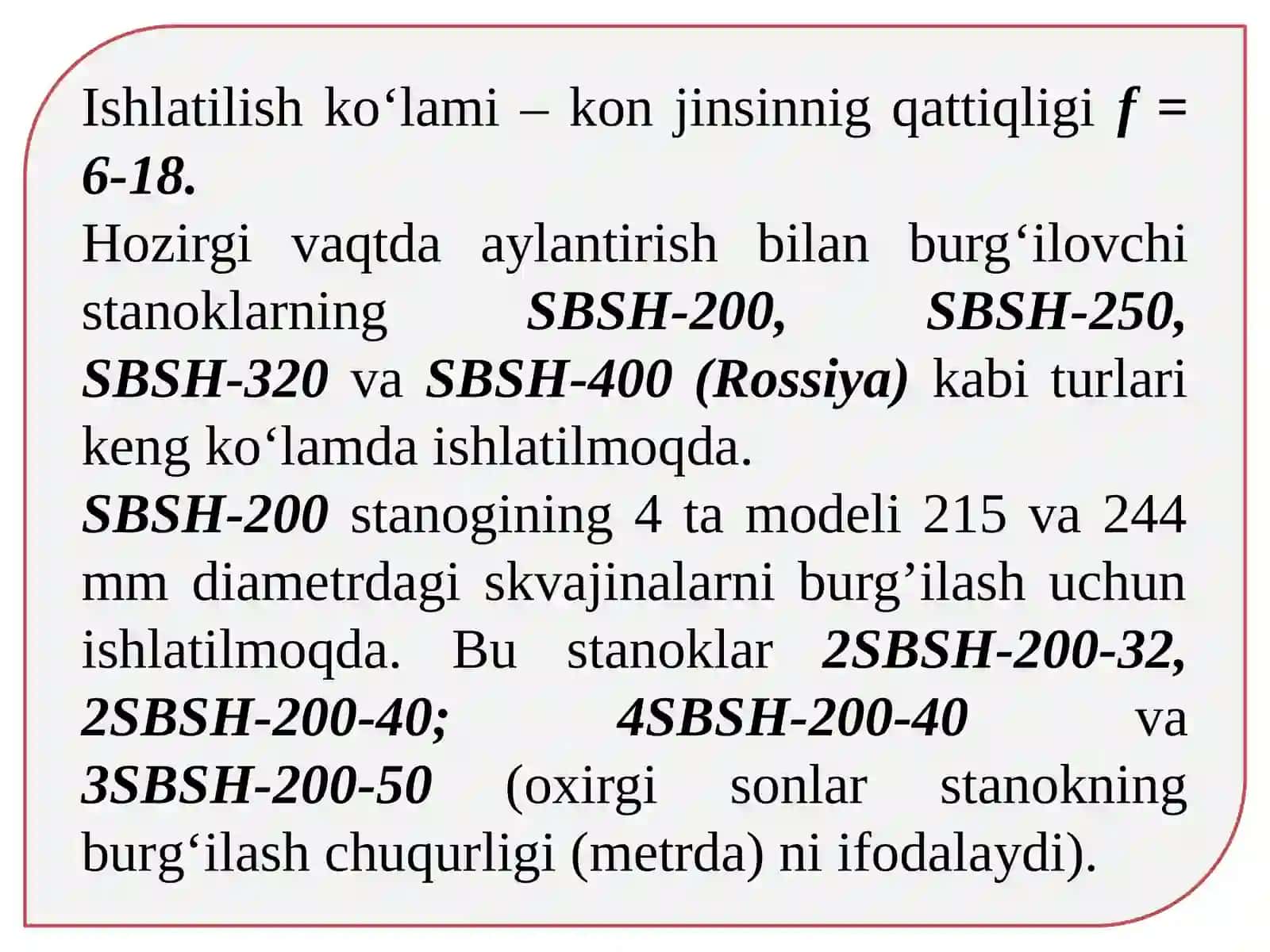 Ochiqkon burg‘ilash stanoklari 4