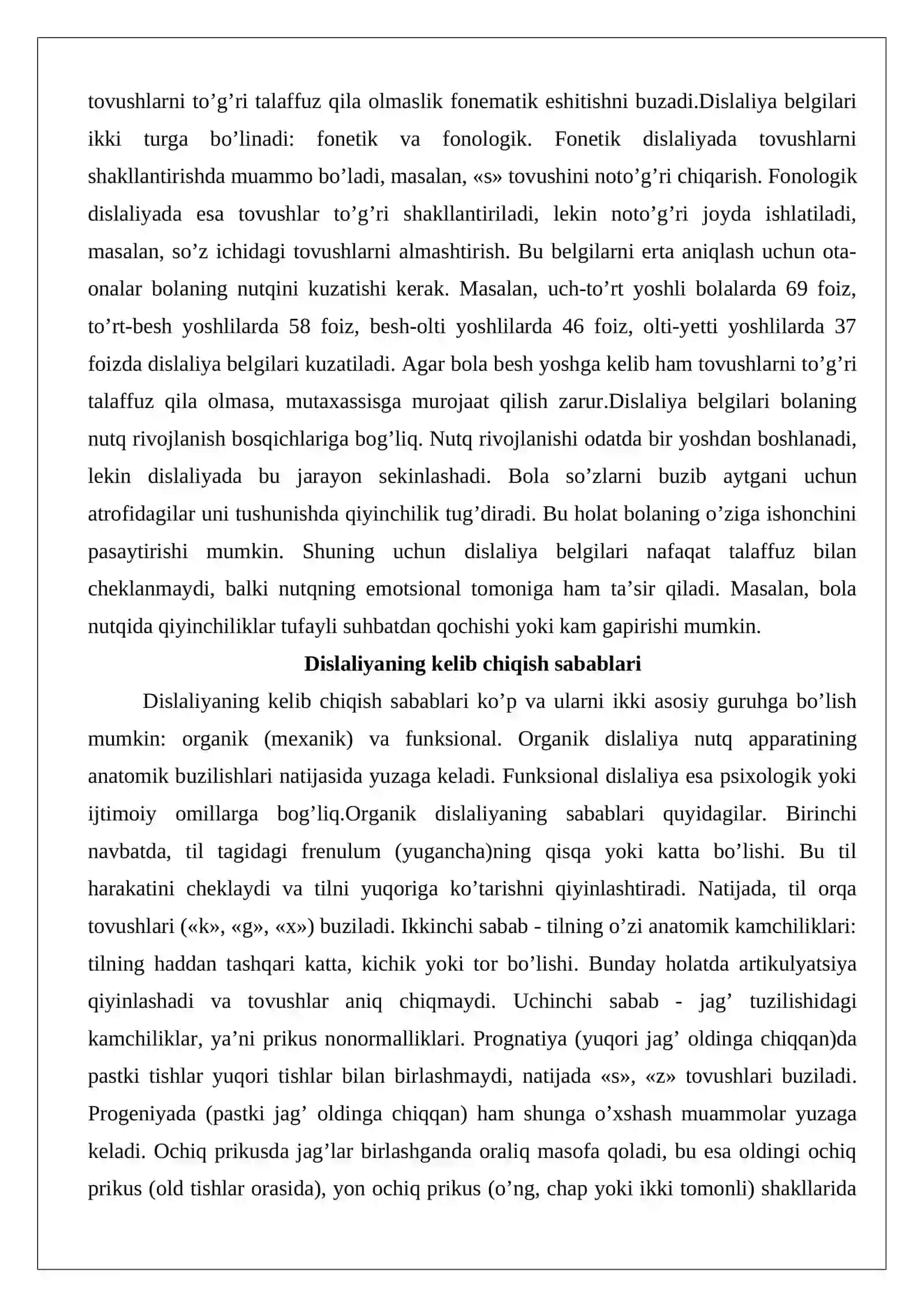 Dislaliya turlari va uning namoyon bo’lish shakllari 4