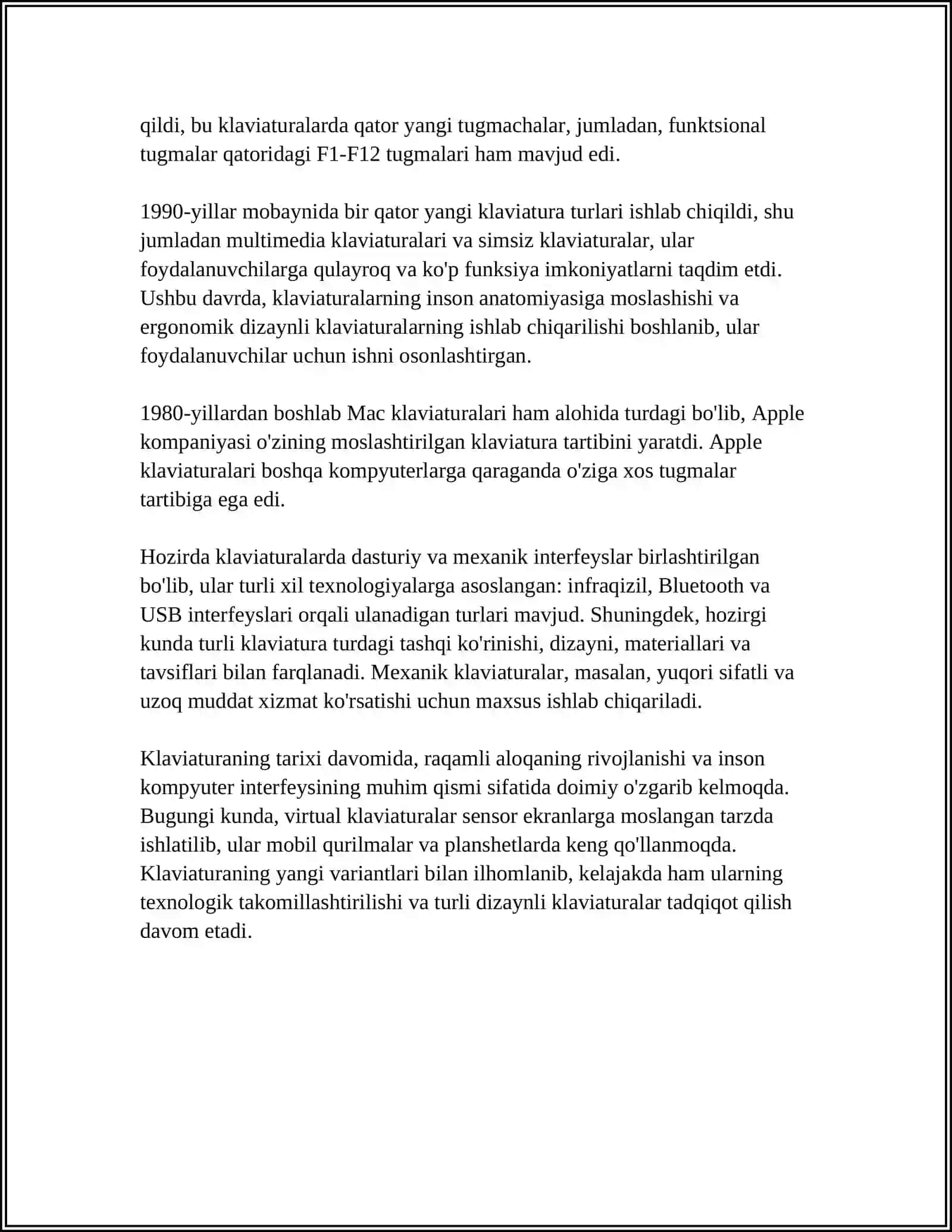KLAVIATURA VA UNING VAZIFALARI 4
