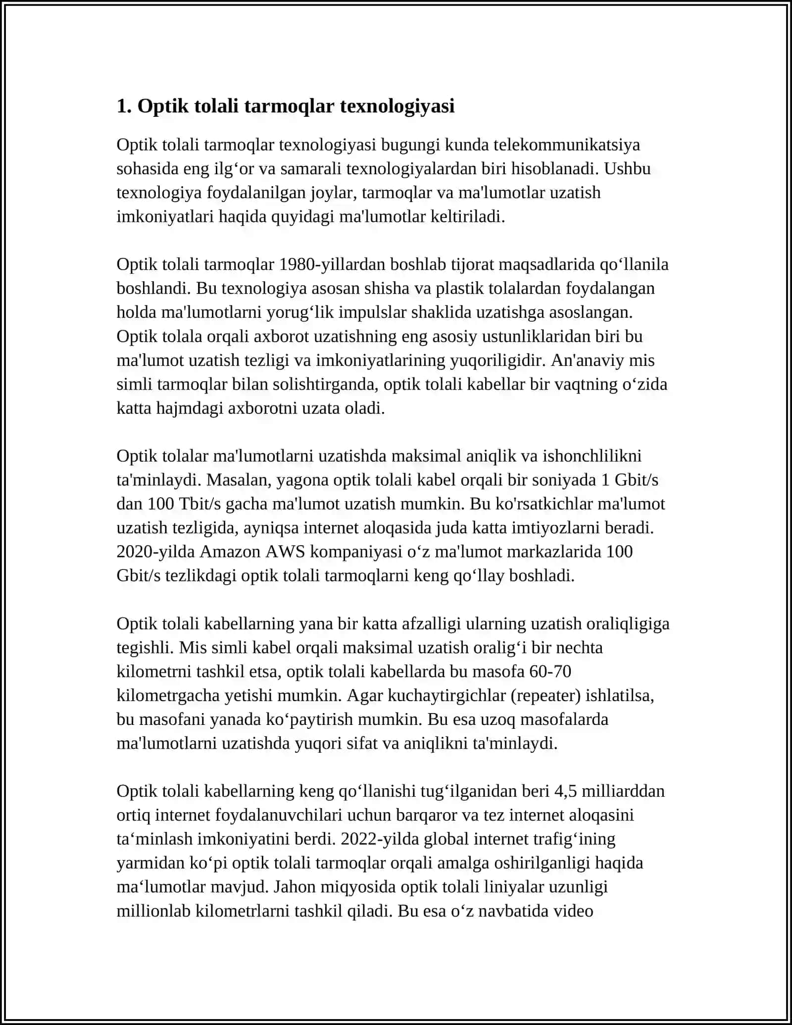 OPTIK TOLALI TARMOQ ORQALI MASOFADAN BOSHQARISH IMKONIYATLARI 4