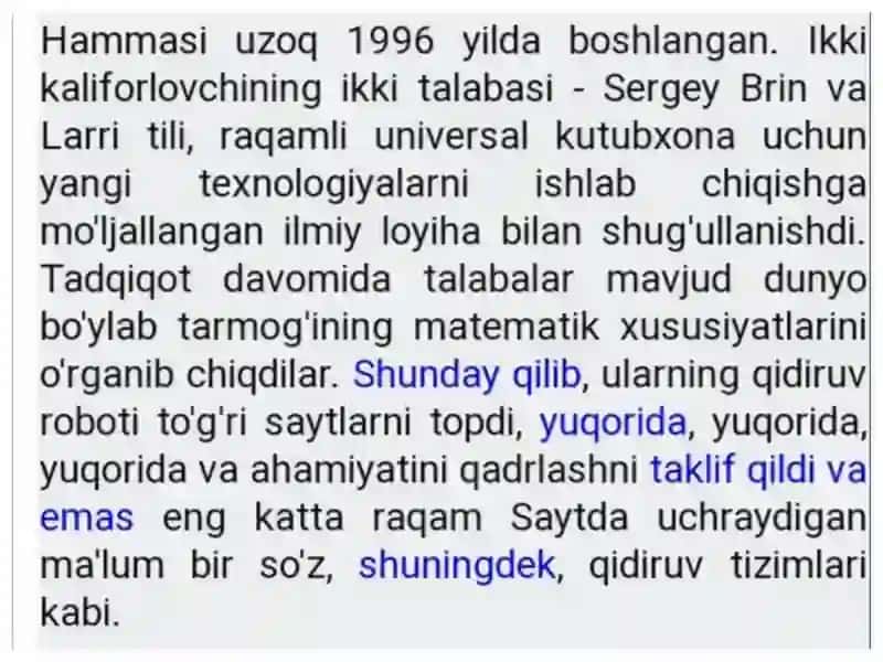 Google Chrome dasturining imoniyatlari 4