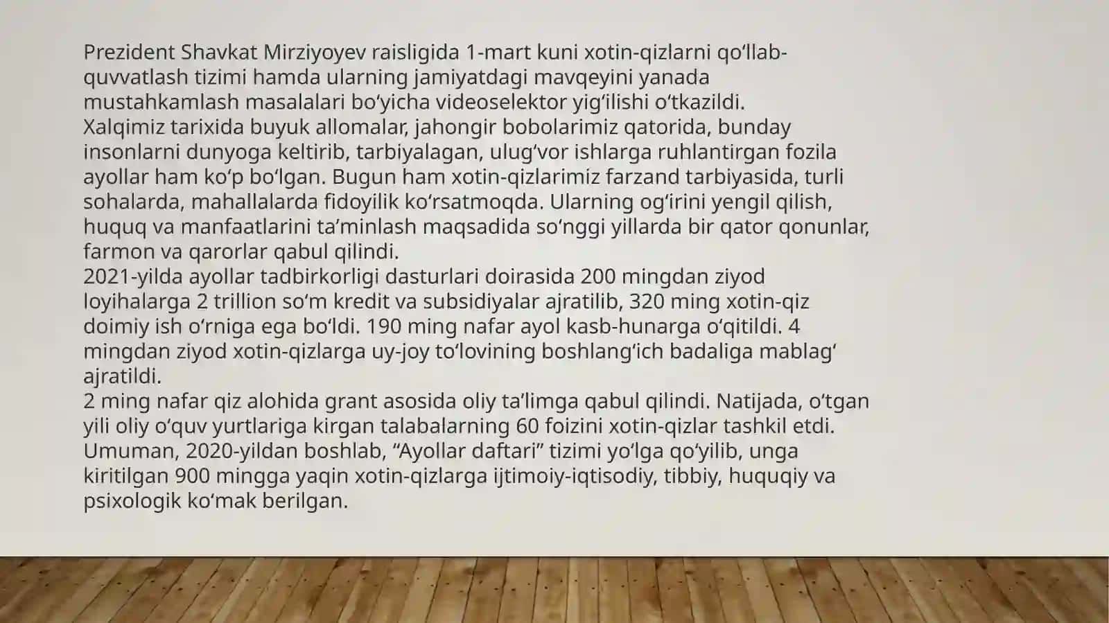 xotin-qizlar mehnat huquqlarinihimoya qilish kafolatlarini kuchaytirish 4