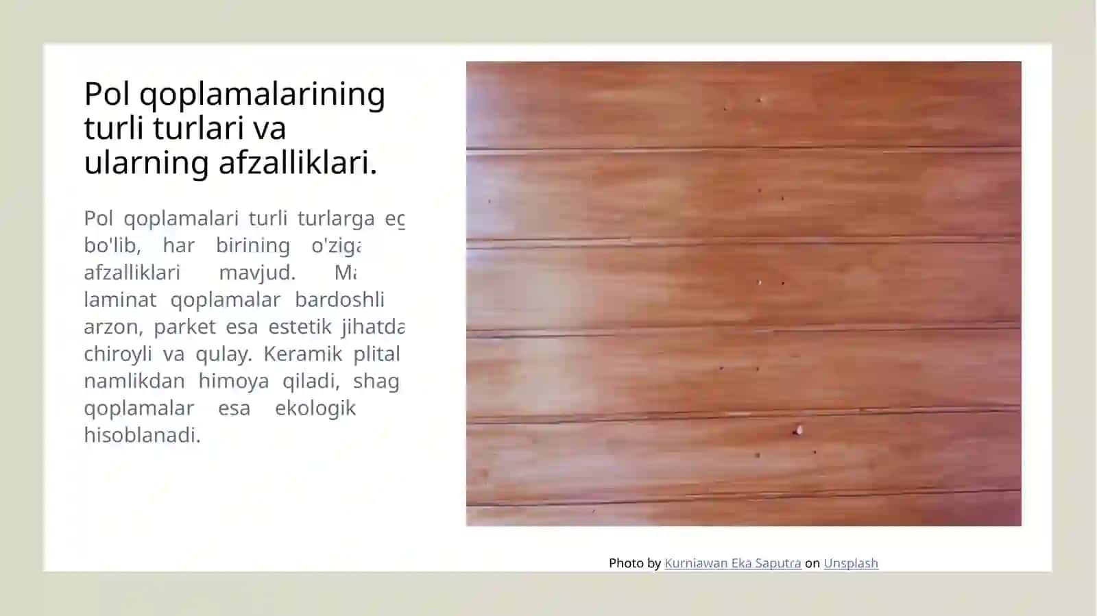 Turar-joy binolarini poʻlqoplamalarini tanlash 4