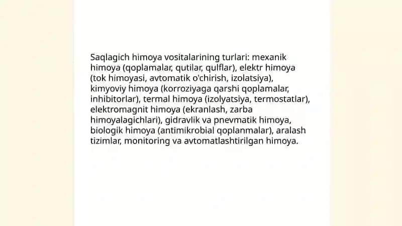 Saqlagich himoya vositasi 4