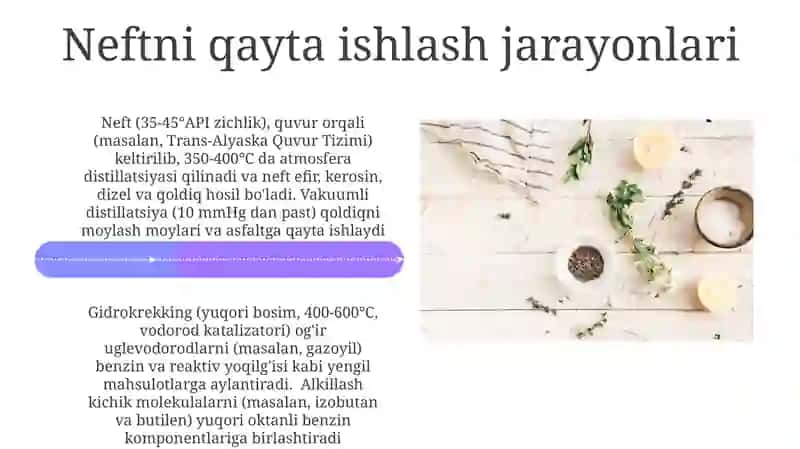 Neftning qayta ishlash jarayonlari 4