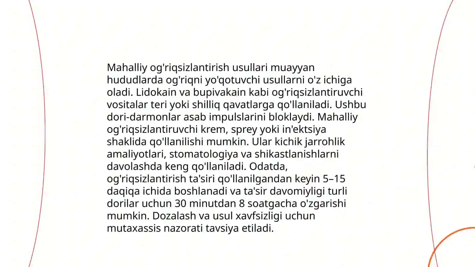 Terapevtik stomatologiyada ogriqsizlantirish usullari 4