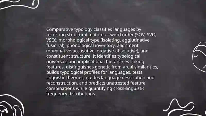 The role of comperative typology 4