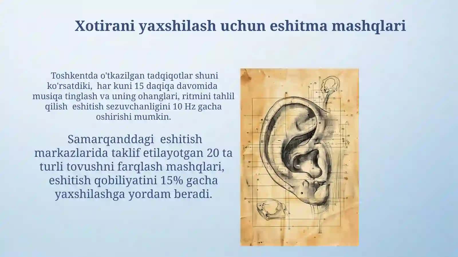 Eshitish idrokini rivojlantirish yo'llari 4
