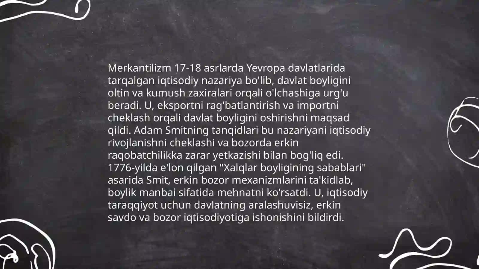 A. Smitning Iqtisodiy G’oyalari 4