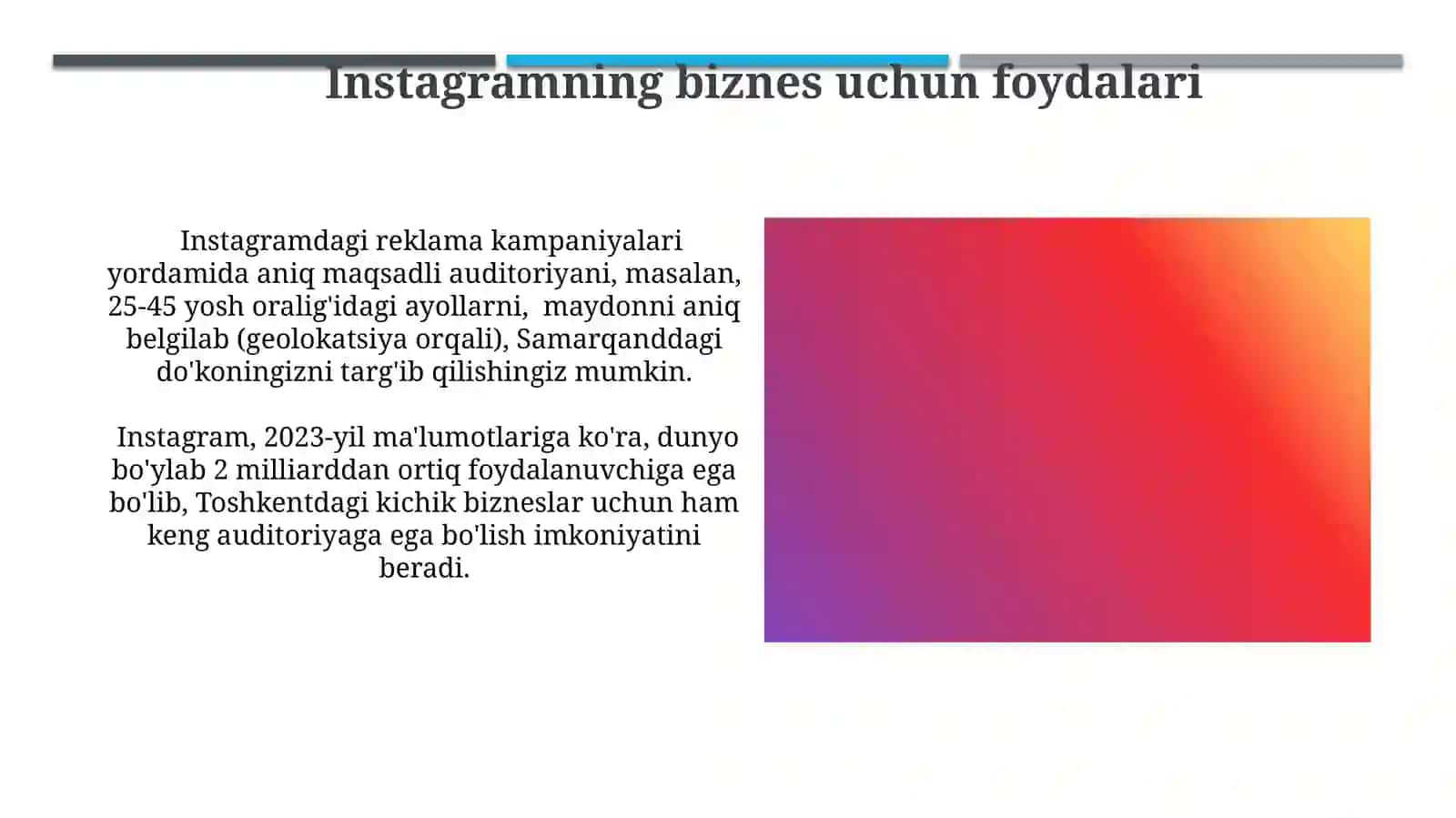 Instagramning yaxshivafoydali 4