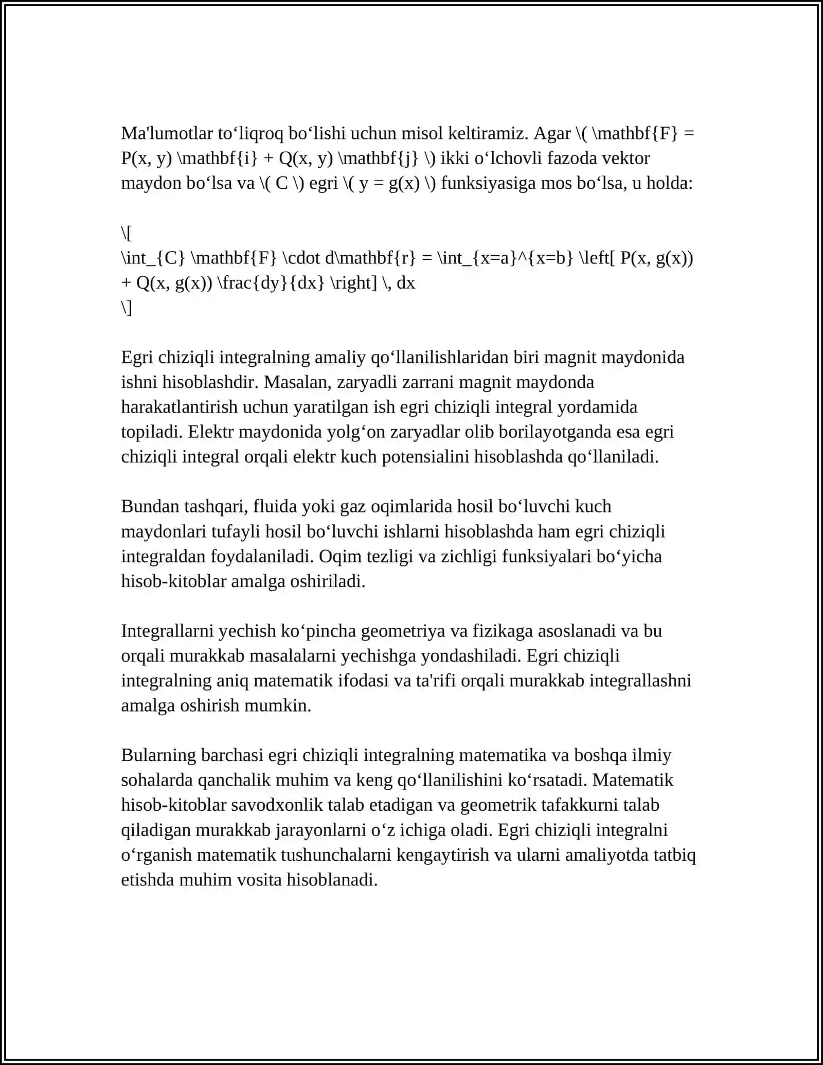 BIRINCHI VA IKKINCHI TUR EGRI CHIZIQLI INTEGRAL 4