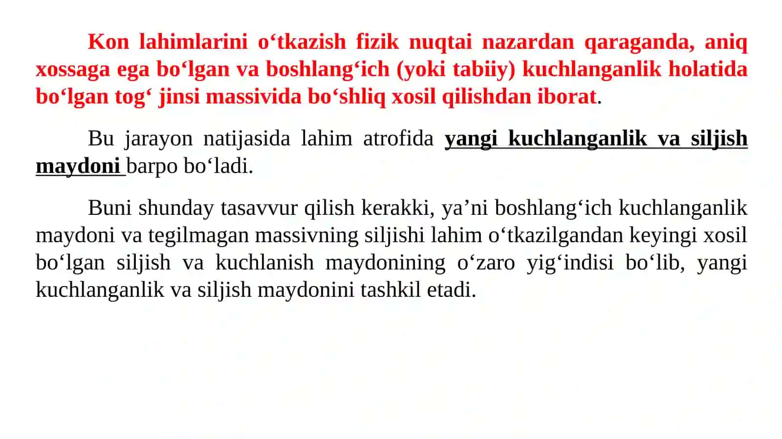 Geomexanik ob’ektlarning matematik modellari 4
