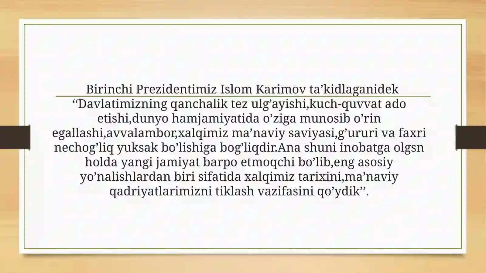 Tarixiy shaharlar [Buxoro, Samarqand, Marg’ilon, Qarshi, Toshkent, Xiva, Shahrisabz] yubileylarining xalqaro miqyosda nishonlanishi 4