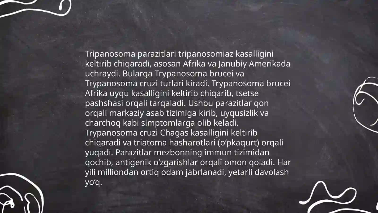 Tripanosoma turli xil turlari 4
