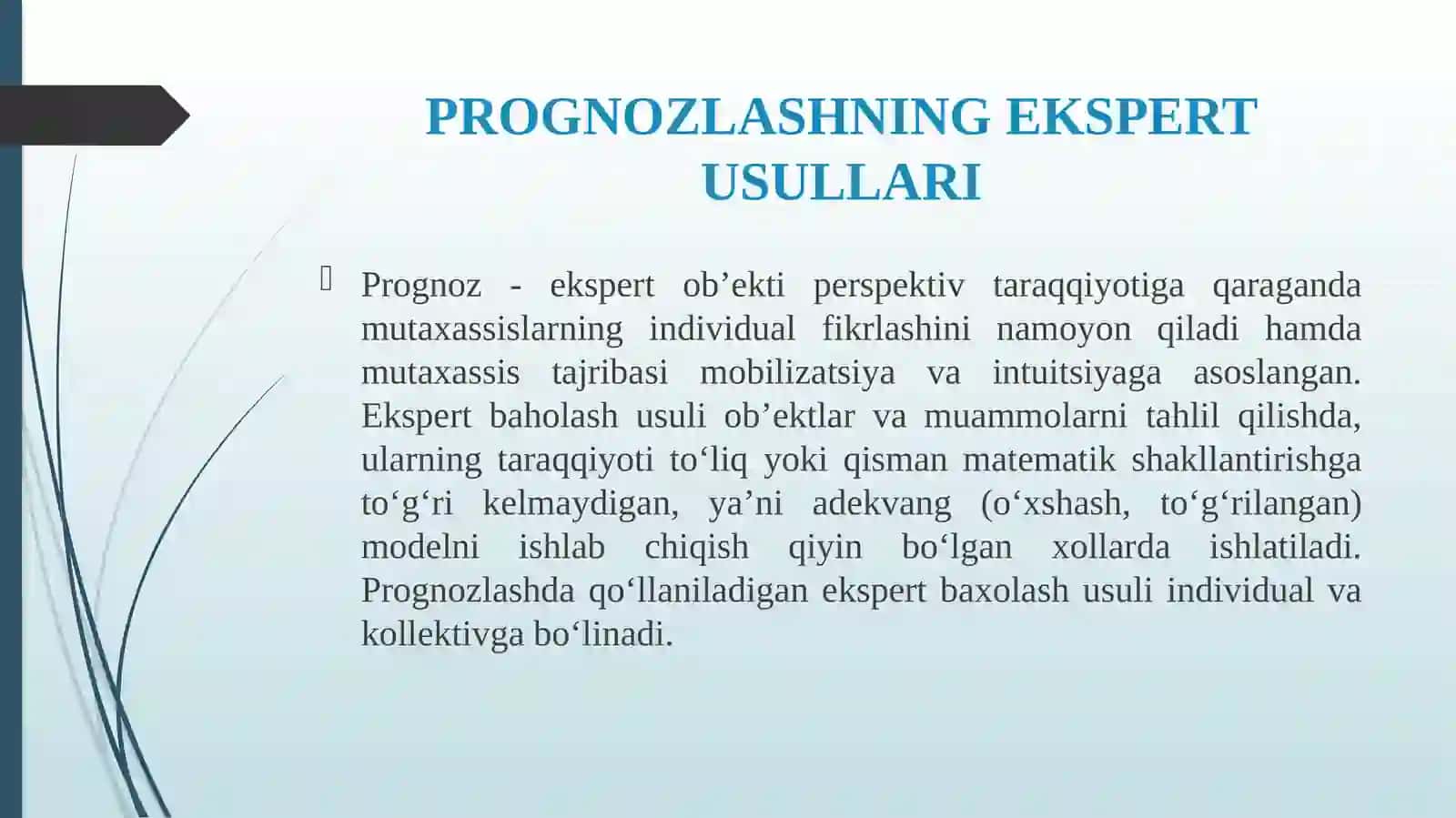 Prognozlash Usullari 4