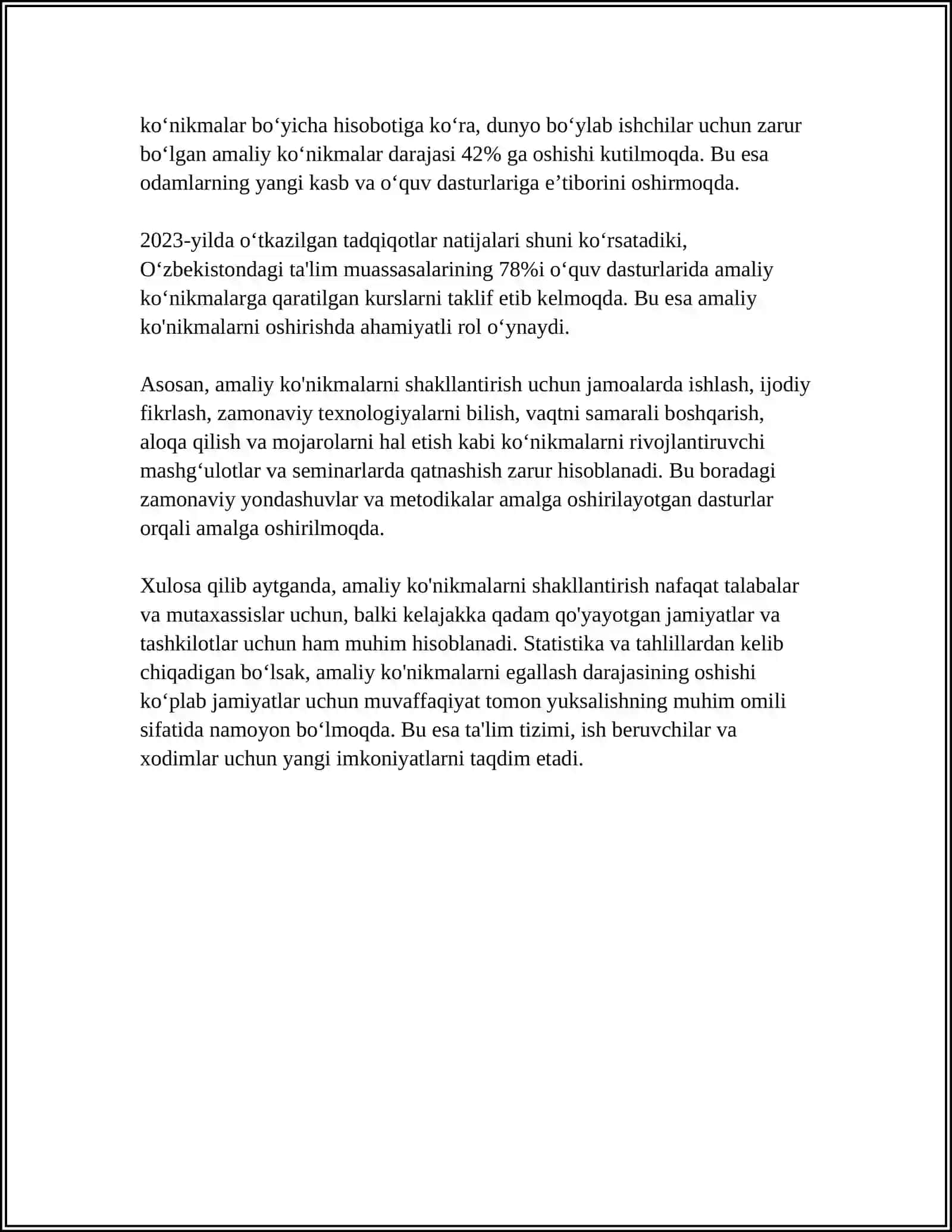PRAKTIKALIQ METODLAR 4