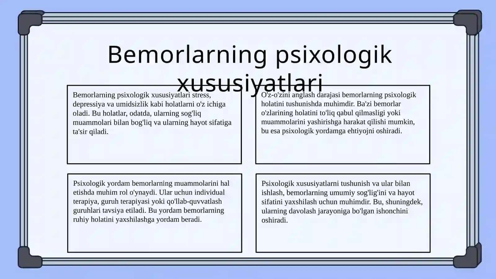 Imkoniyati cheklangan bemorlarning psixologik xususiyatlari 4