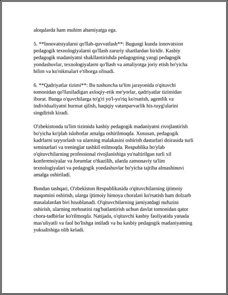 Kasbiy pedagogik madaniyat 4