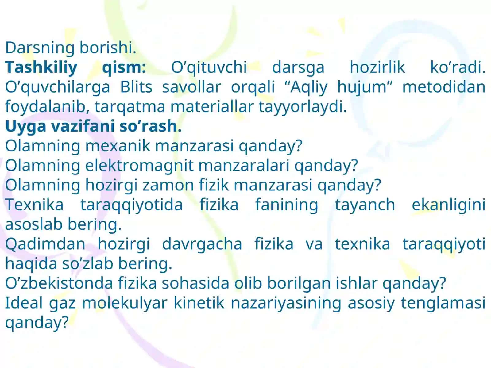 Boltsman doimiysini keltirib chiqarish 4
