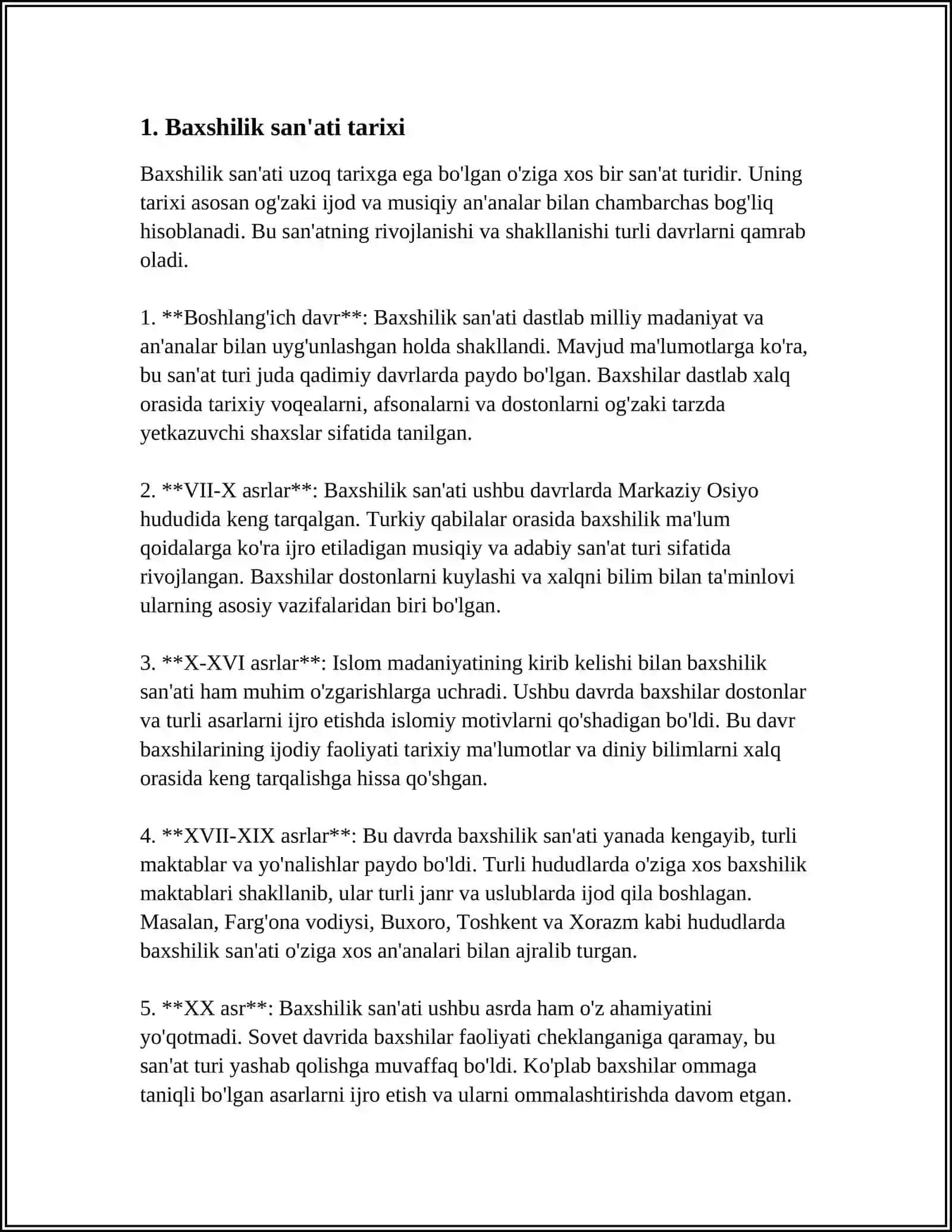YUNESKO SHEFELIGIDA OTKAZILGAN “BEXSHILIK SAN’ATI FESTIVALI MILLIY OʻZLIKNI TARGʻIBOTCHISIDIR 4