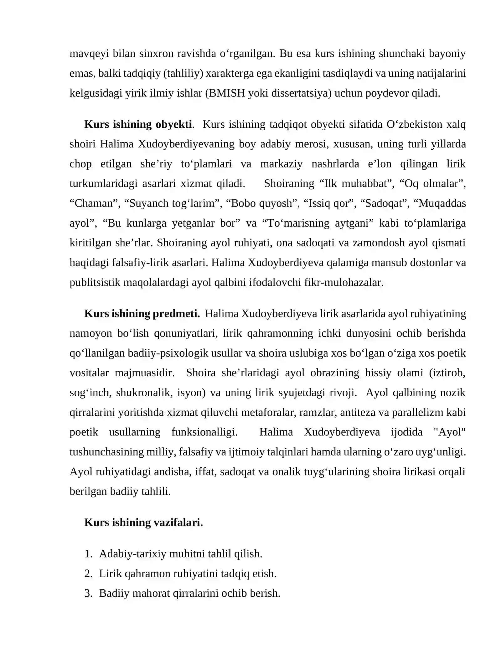HALIMA XUDOYBERDIYEVA IJODIDA AYOL  RUHIYATINING TASVIRI 4