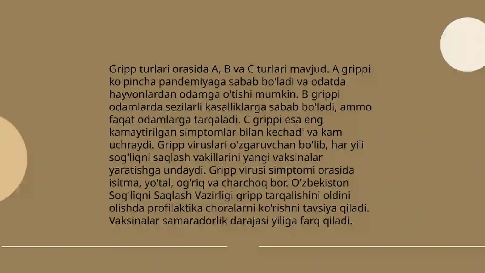 Parranda va chochqa gripi va uning hozirgi kundagi muomolari 4