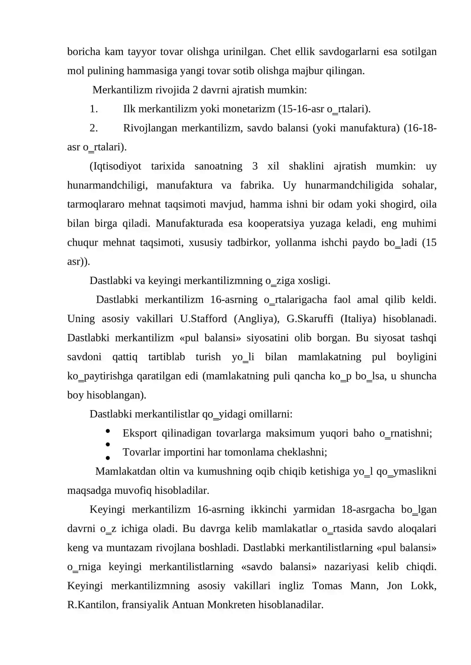 Merkantelizm iqtisodiy ta’limoti va uning mohiyati 4