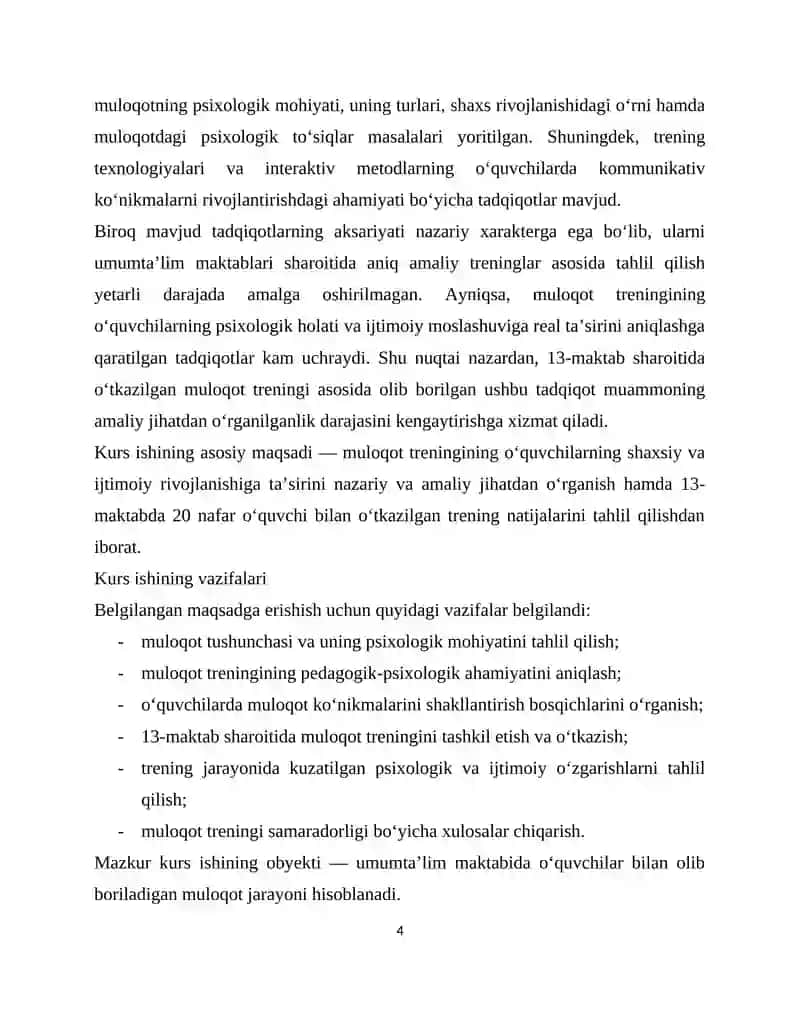 Muloqot treningi 4