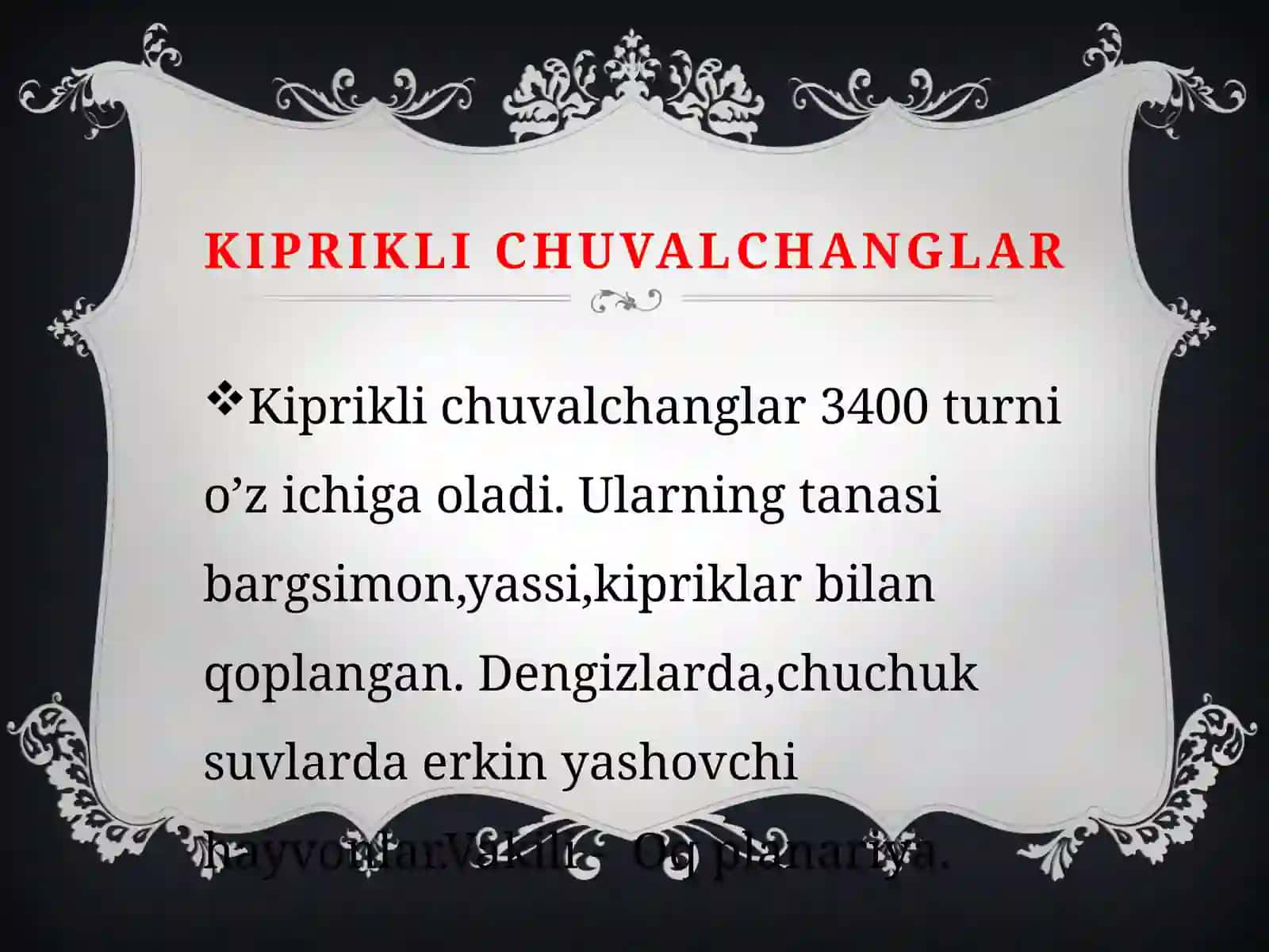 Kiprikli chuvalchanglar 4