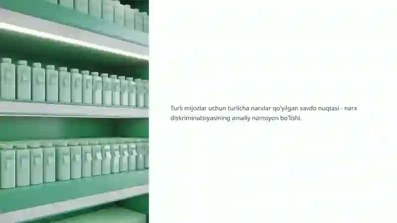 Narx diskriminatsiyasi turlari 4