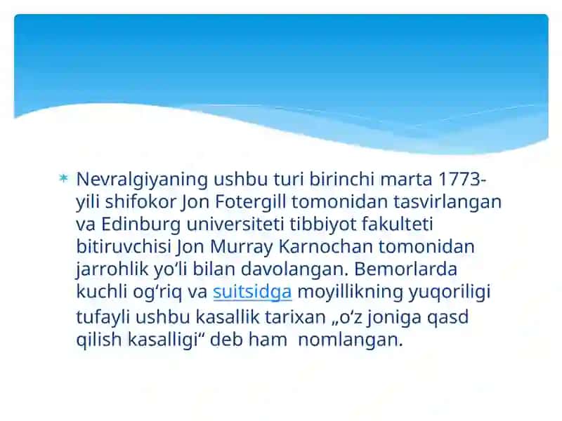 Uch shoxli nerv nevralgiyasi(shamollashi) 4