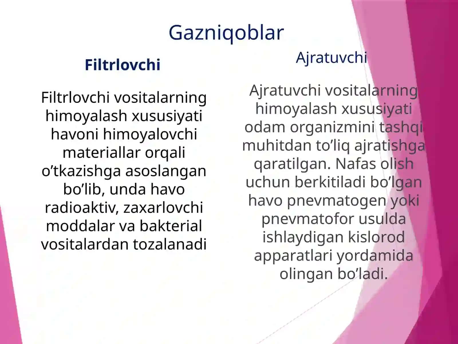 SHAXSIY HIMOYA VOSITALARI, MAXSUS HIMOYA VOSITALARI, SAXSIY TIBBIY VOSITALARI VA ULARDAN FOYDALANISH 4