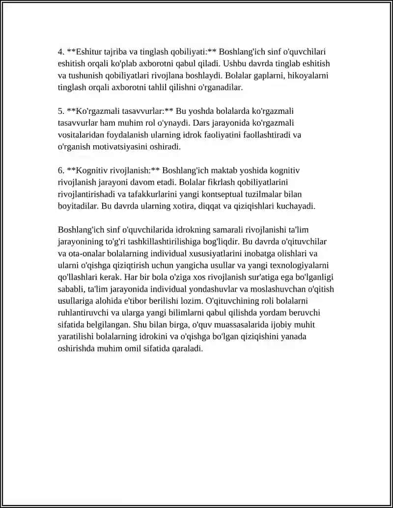 BOSHLANG'ICH SINIF ÕQUVCHILARIDA IDROKNING RIVOJLANISHI 4