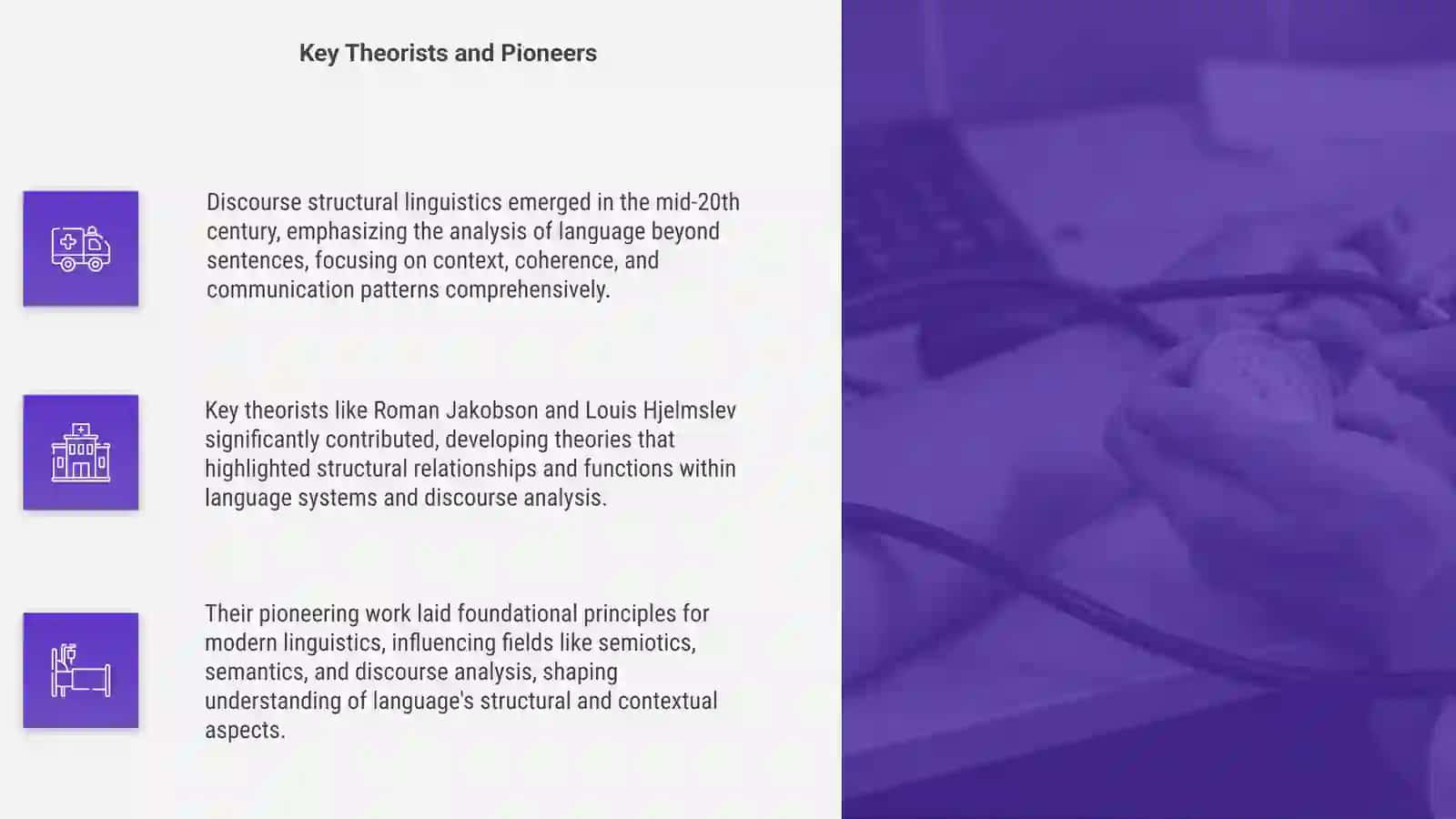 Historical background of discourse structural linguistics 4
