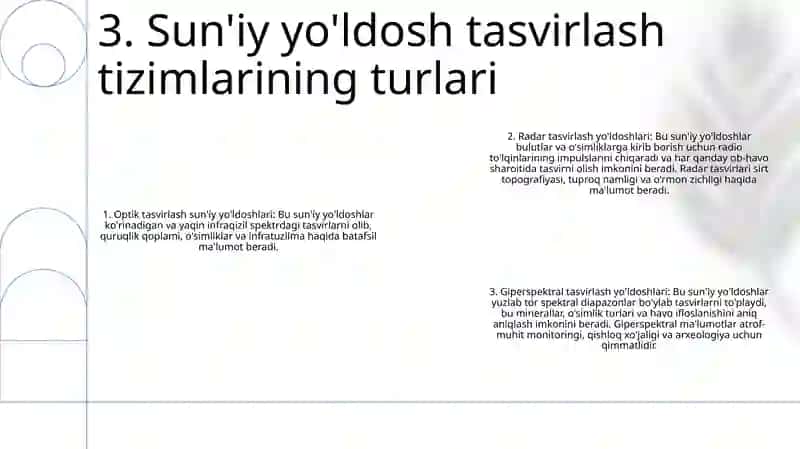 Sun'iy Yo'ldosh Tasvir sxemalari 4