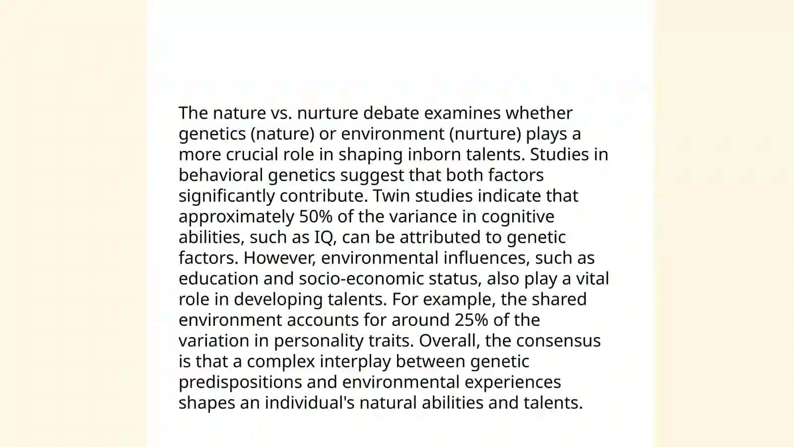 Talents,in born talents 4