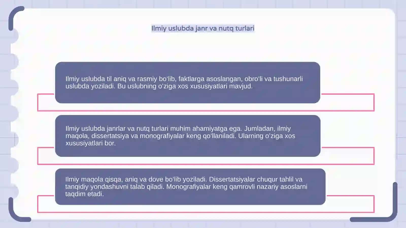 Ilmiy uslub va uning oʻziga xos xususiyatlari 4