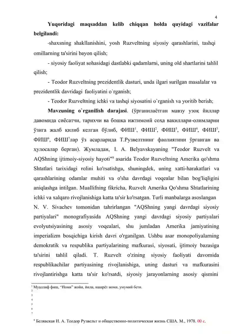 AQSh Teodor Ruzvelt davrida. 4