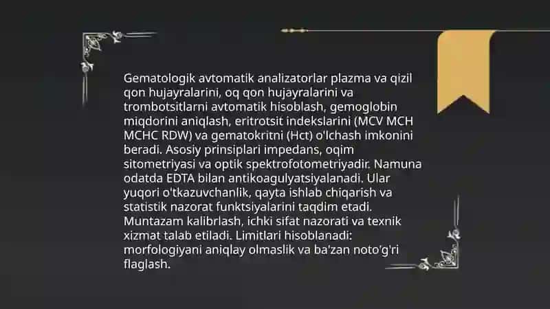 Umumiy klinik laboratoriya asbob-uskunalari 4