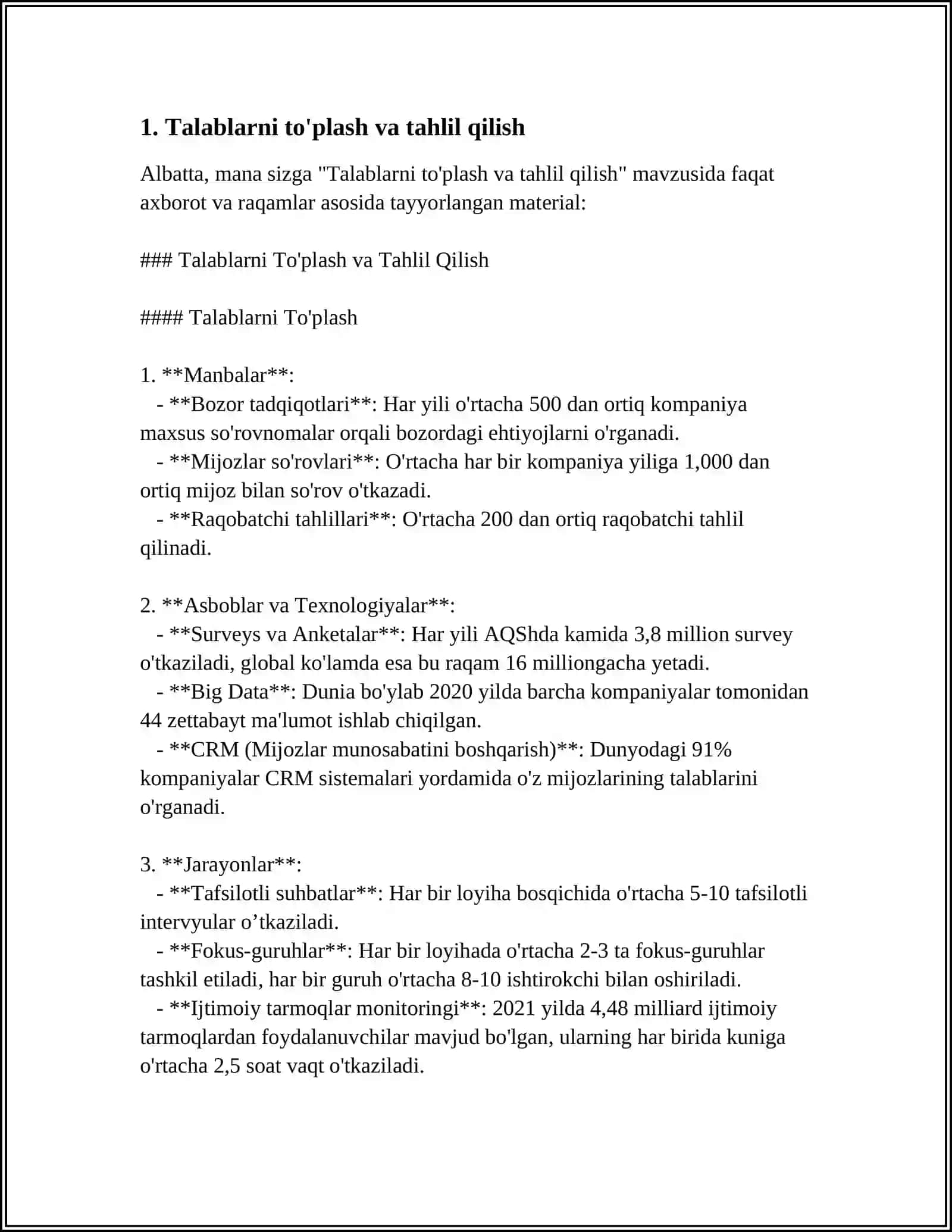 Talablarni To'plash va Tahlil Qilish 4