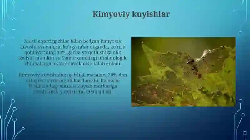 Zararni aniqlash va birinchi tibbiy yordam 4