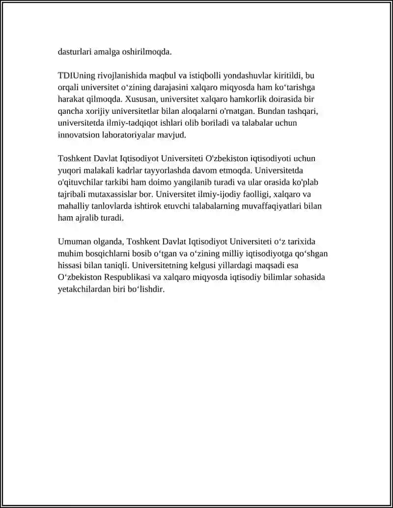 Toshkent Davlat Iqtisodiyot Universiteti 4