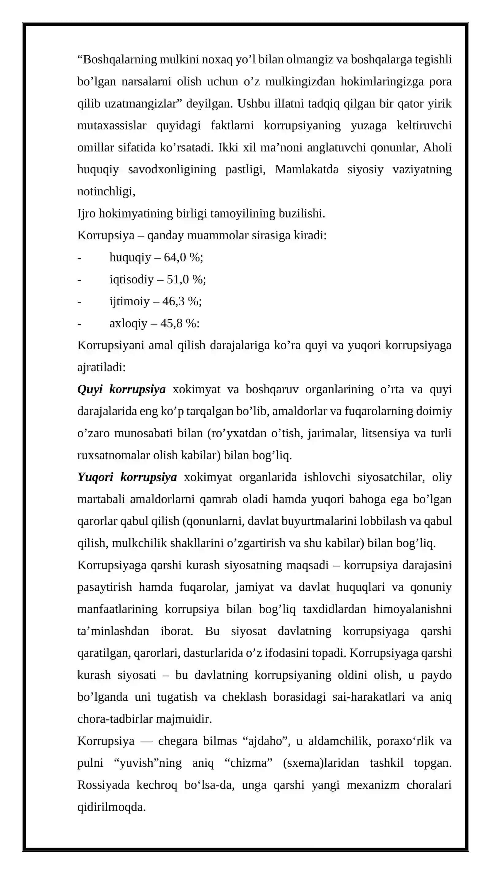 Korrupsiya va uning evolyutsiyasi 4
