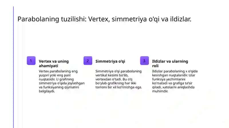 Kvadrat funksiyaning grafigini yasash 4