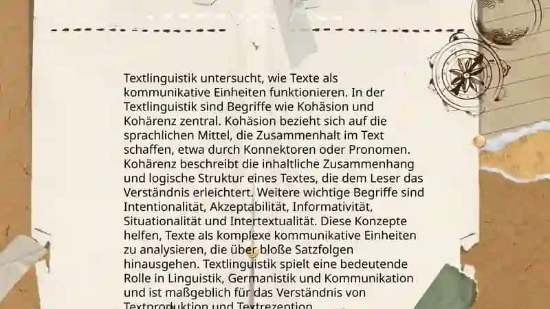 Stilistik und Textlinguistik in der Deutsche 4