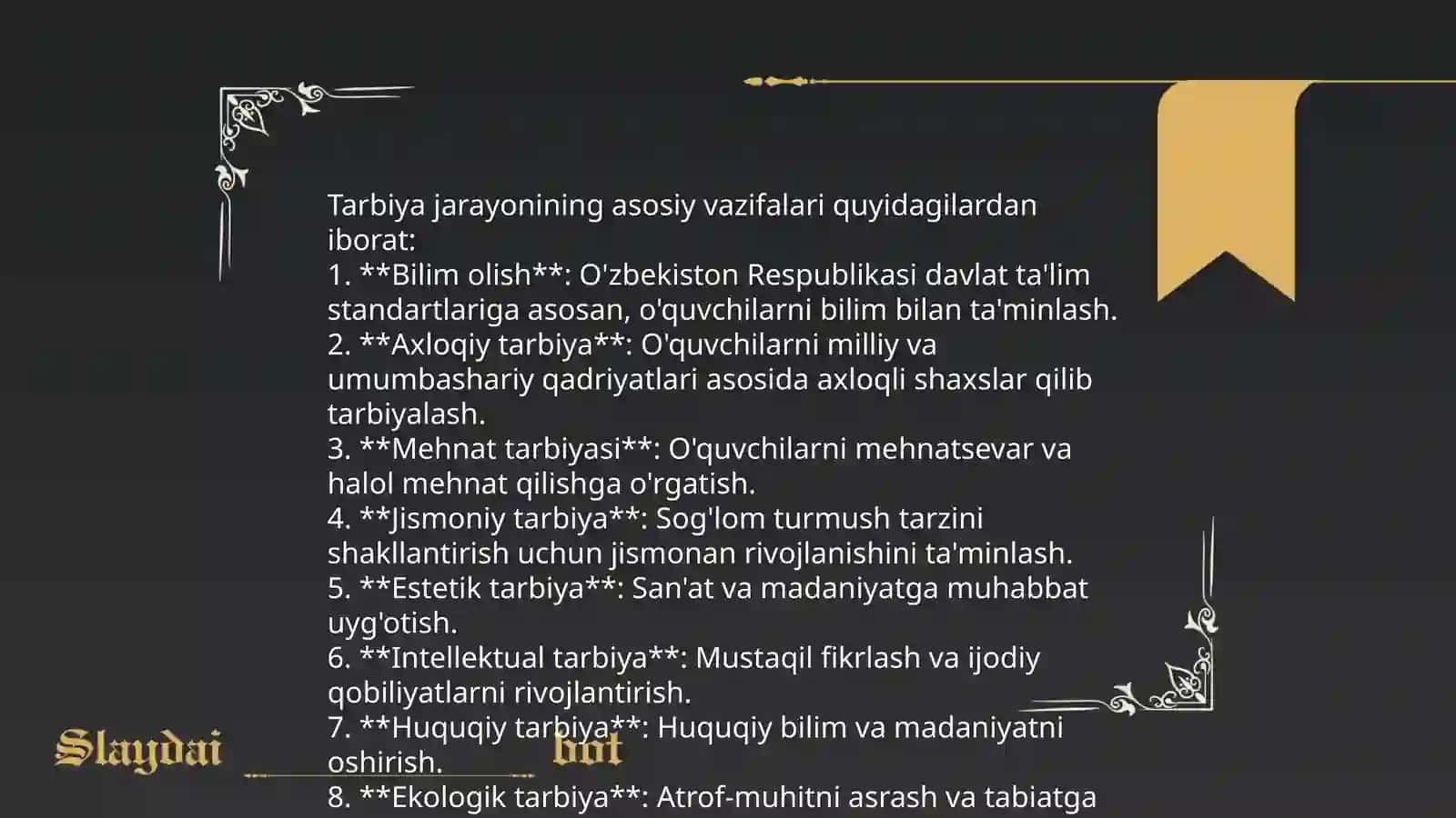 Tarbiyaning maqsad vazifalari 4
