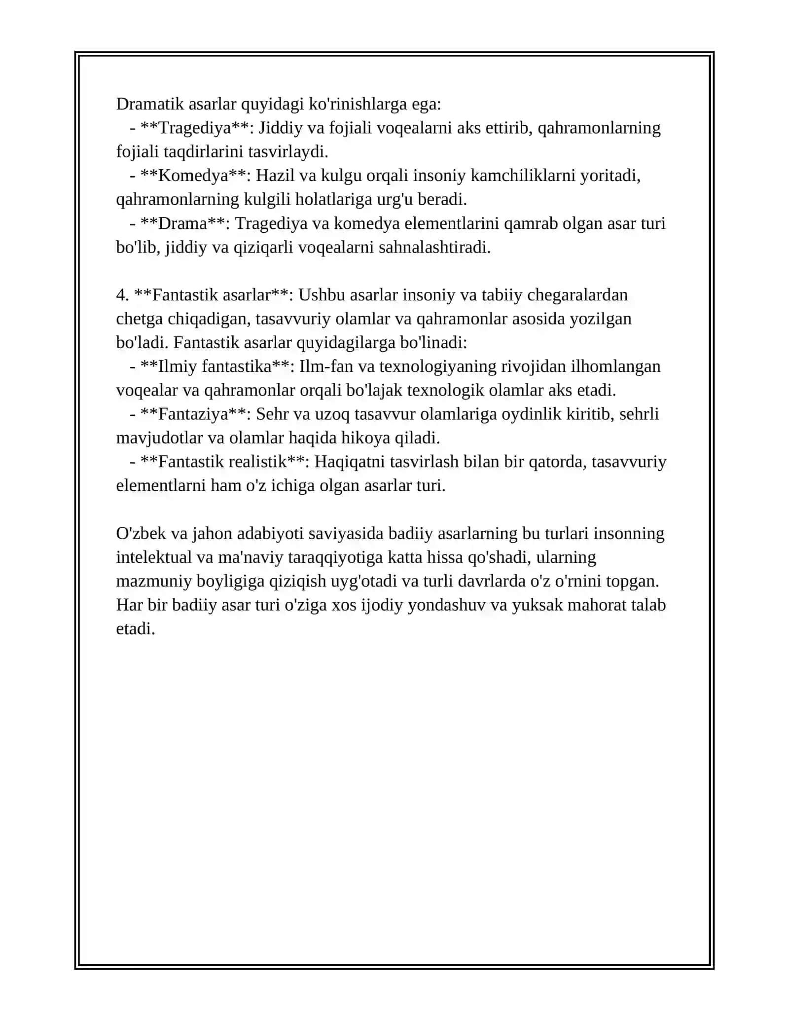 BADIIY ASAR TUZILISHI VA OBRAZLAR TASNIFI 4