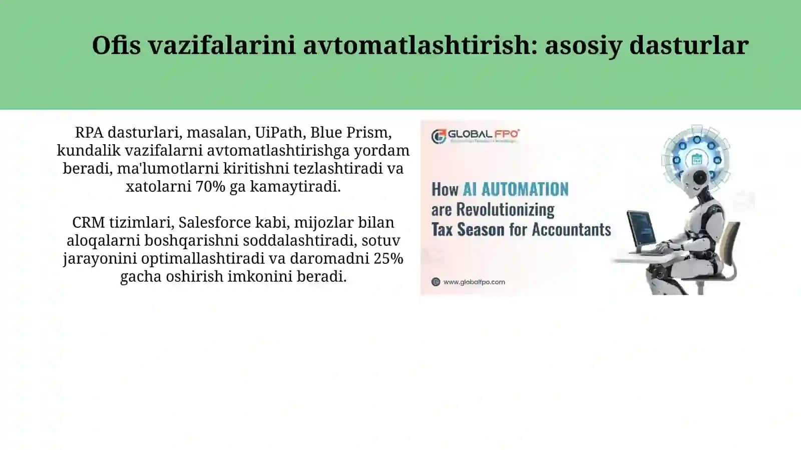 Ofis o'rnilarini avtomatlashtirish 4